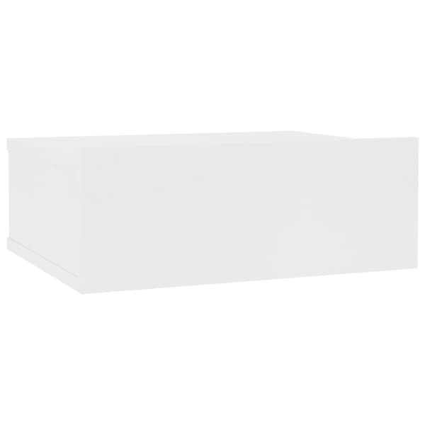 Svävande sängbord vit 40x30x15 cm konstruerat trä - Svävande Sängbord - Svävande Bord - Home & Living
