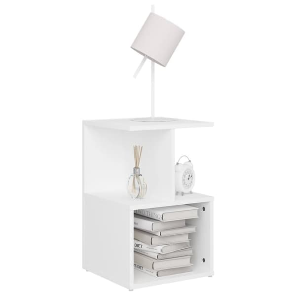 Sengeskab 35x35x55 cm spånplade hvid - Sengeskab - Sengeskabe - Home & Living