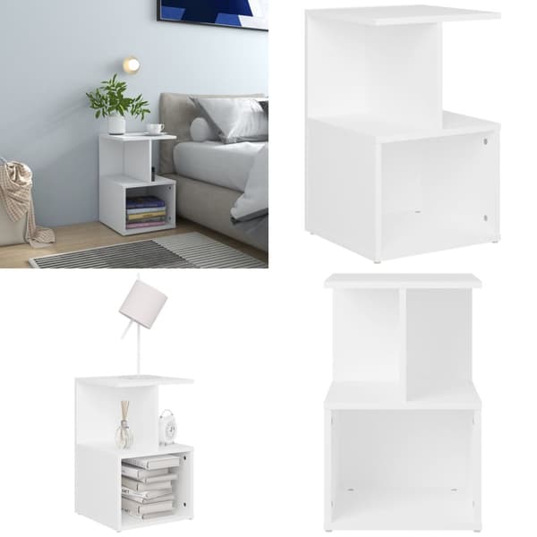 Sengeskab 35x35x55 cm spånplade hvid - Sengeskab - Sengeskabe - Home & Living