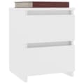 Miniatyrbillede 4 af 7: Sengebord 30x30x40 cm konstrueret træ hvid - Sengebord - Sengeborde - Home & Living