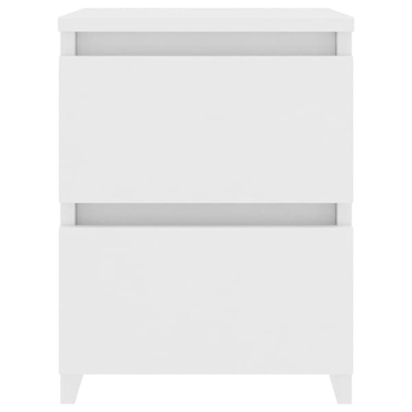 Sengebord 30x30x40 cm konstrueret træ hvid - Sengebord - Sengeborde - Home & Living