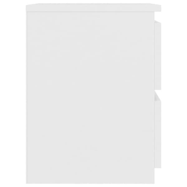 Sengebord 30x30x40 cm konstrueret træ hvid - Sengebord - Sengeborde - Home & Living