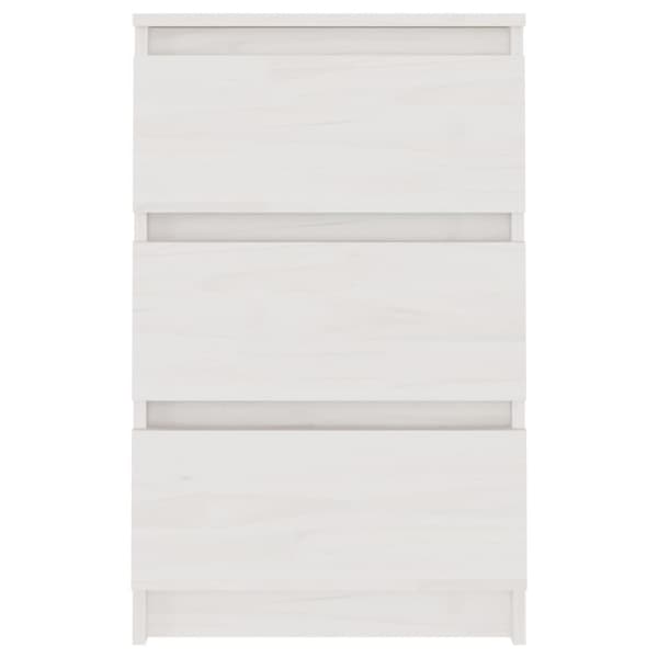 Sengeskab 40x29,5x64 cm massivt fyrretræ hvid - Sengebord - Sengeborde - Home & Living