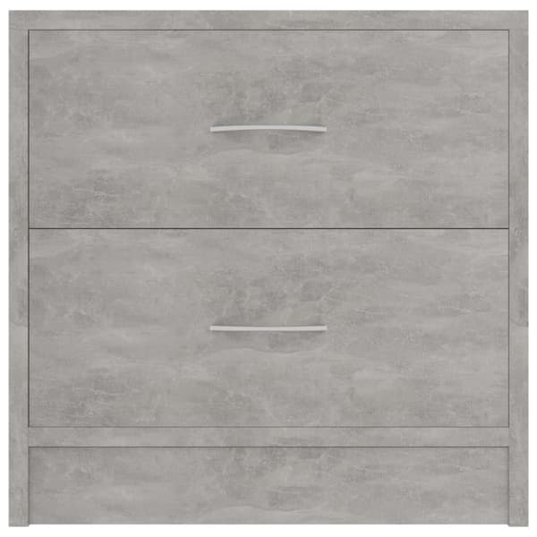 Sängbord 2 st betonggrå 40x30x40 cm konstruerat trä - Sängbord - Säng Bord - Home & Living