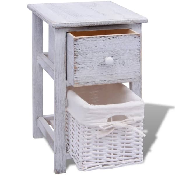 Sengeskabe i træ 2 stk. Hvid - Skab - Skabe - Home & Living