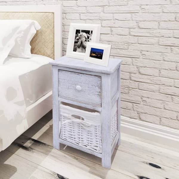 Sengeskabe i træ 2 stk. Hvid - Skab - Skabe - Home & Living