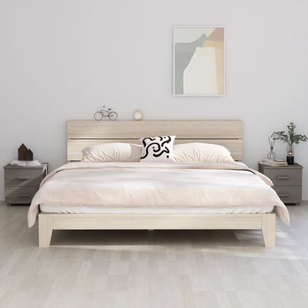 Yöpöydät HAMAR 2 kpl vaaleanharmaa 40x35x44,5 cm täysi puu - Yöpöytä - Yöpöydät - Home & Living
