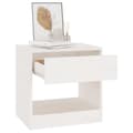 Miniatyrbillede 5 af 10: Sengeborde 2 stk. 40x31x40 cm massivt fyrretræ hvid - Sengeskab - Sengeskabe - Home & Living