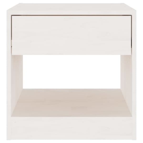 Sengeborde 2 stk. 40x31x40 cm massivt fyrretræ hvid - Sengeskab - Sengeskabe - Home & Living