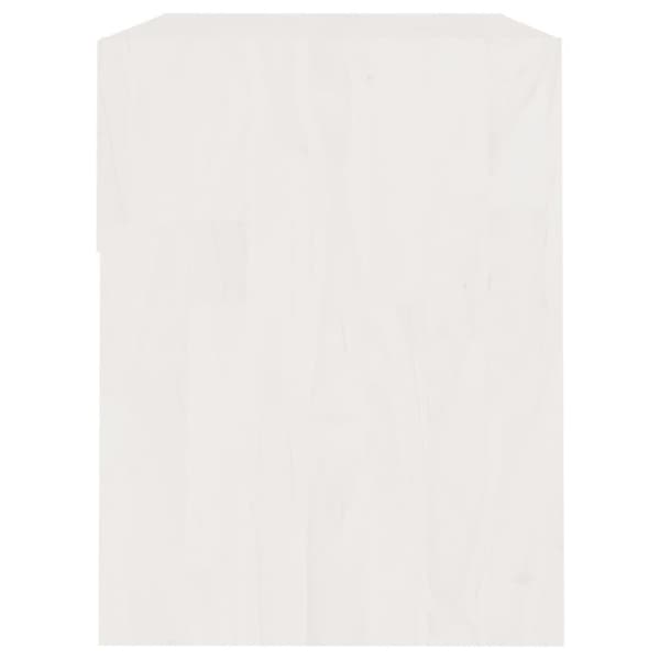 Sengeborde 2 stk. 40x31x40 cm massivt fyrretræ hvid - Sengeskab - Sengeskabe - Home & Living