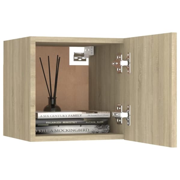 Sengeskabe 2 stk. 30,5x30x30 cm sonoma-eg - Sengeskab - Sengeskabe - Home & Living