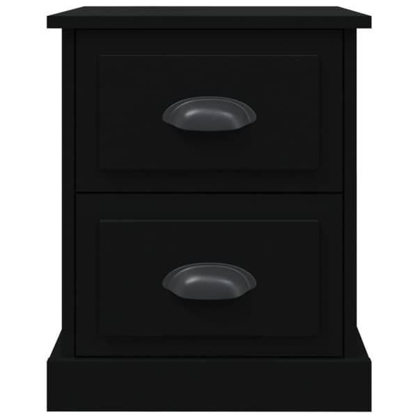 Sängbord 2 st svart 39x39x47,5 cm konstruerat trä - Sängbord - Nattduksbord - Home & Living