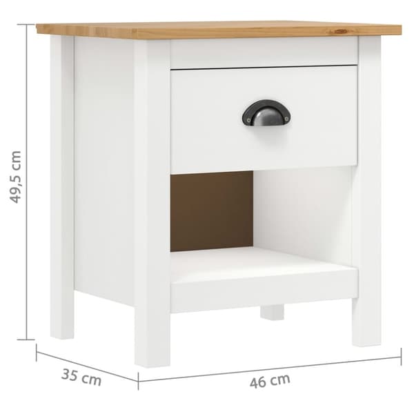 Nattduksbord 2 st Hill 46x35x49,5 cm massiv furu - Nattduksbord - Sidobord - Home & Living