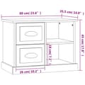 Pikkukuva 11 / 11: Yöpöytä savutammi 60x35,5x45 cm - Yöpöytä - Yöpöydät - Home & Living