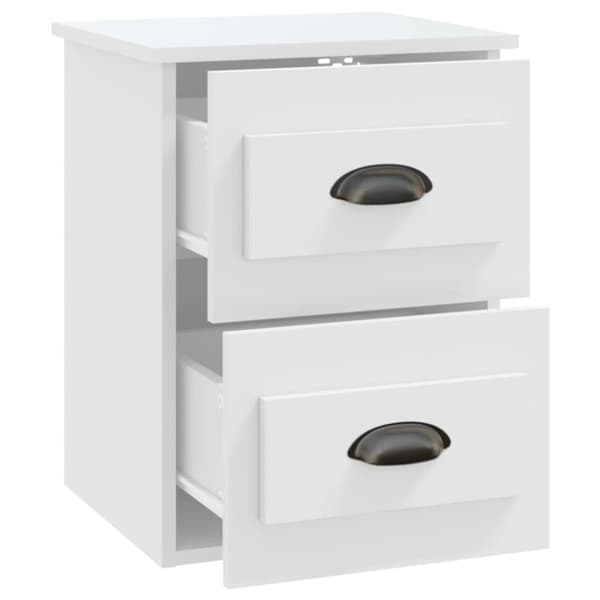Väggmonterade sängbord vit 41,5x36x53cm - Sängbord - Nattduksbord - Home & Living