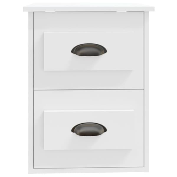 Väggmonterade sängbord vit 41,5x36x53cm - Sängbord - Nattduksbord - Home & Living