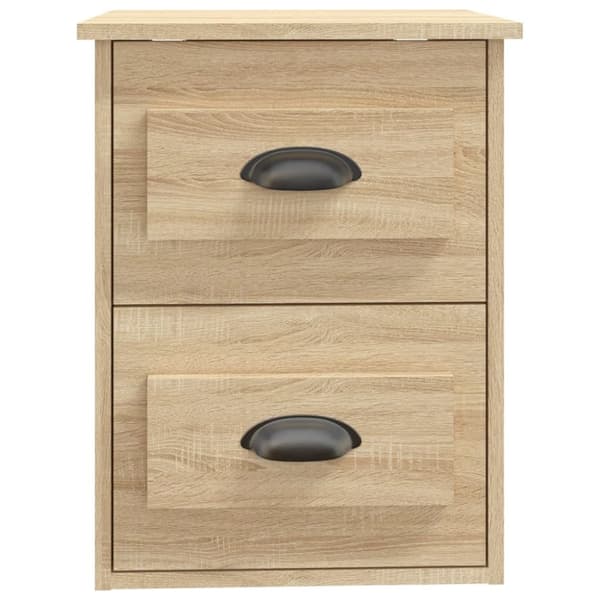Væghængte sengeborde 2 stk. 41,5x36x53 cm sonoma-eg - Væghængt Sengebord - Væghængte Sengeborde - Home & Living