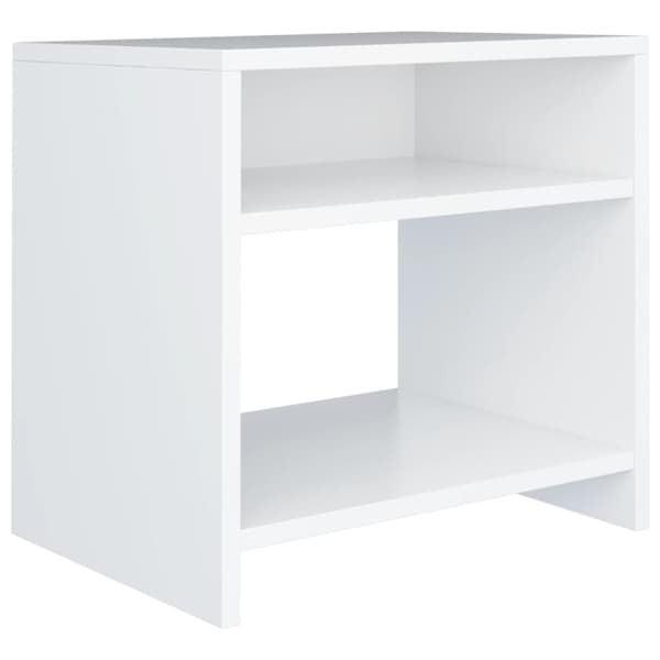 Sengebord 40x30x40 cm konstrueret træ hvid - Sengebord - Sengeborde - Home & Living