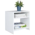 Miniatyrbillede 4 af 7: Sengebord 40x30x40 cm konstrueret træ hvid - Sengebord - Sengeborde - Home & Living