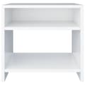Miniatyrbillede 5 af 7: Sengebord 40x30x40 cm konstrueret træ hvid - Sengebord - Sengeborde - Home & Living