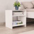 Miniatyrbillede 2 af 7: Sengebord 40x30x40 cm konstrueret træ hvid - Sengebord - Sengeborde - Home & Living