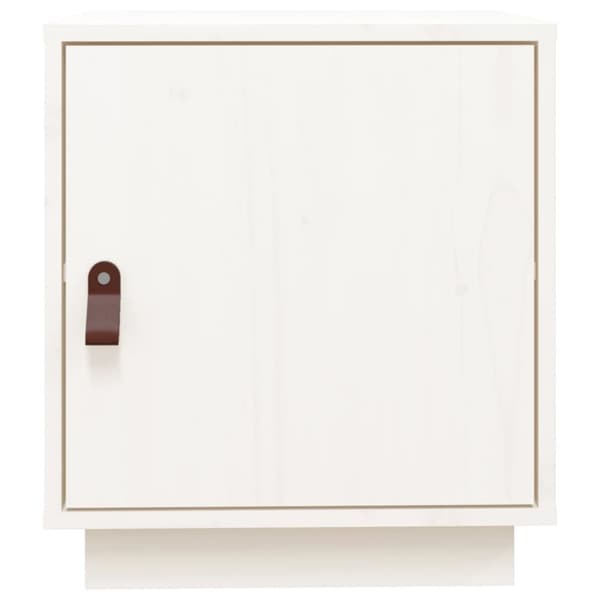 Sengeborde 2 stk. 40x34x45 cm massivt fyrretræ hvid - Sengebord - Sengeborde - Home & Living
