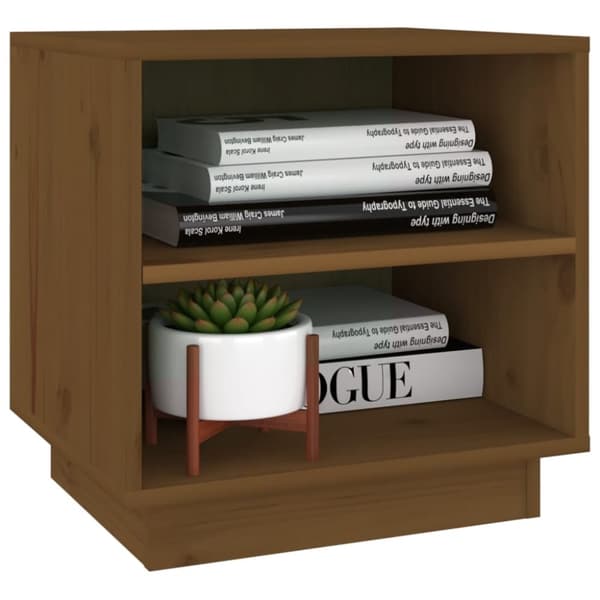 Sängbord 2 st honungsbrun 40x34x40 cm massiv furu - Sängskåp - Sidobord - Home & Living