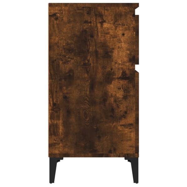 Sängbord 2 st rökfärgad ek 40x35x70 cm - Sängbord - Nattduksbord - Home & Living