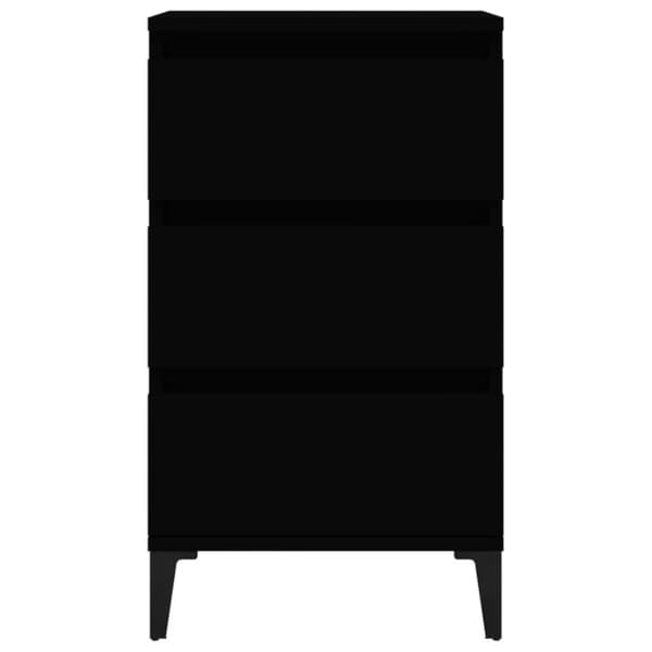 Sengebord 40x35x70 cm konstrueret træ sort - Sengebord - Sengeborde - Home & Living