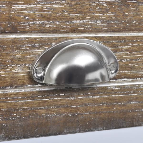 Sengebord med 1 skuffe brun og hvid - Skab - Skabe - Home & Living