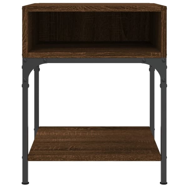Sängbord 2 st brun ek 40x41x50 cm konstruerat trä - Sängbord - Nattduksbord - Home & Living