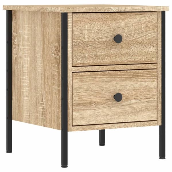 Sängbord sonoma-ek 40x42x50 cm konstruerat trä - Sängbord - Nattduksbord - Home & Living