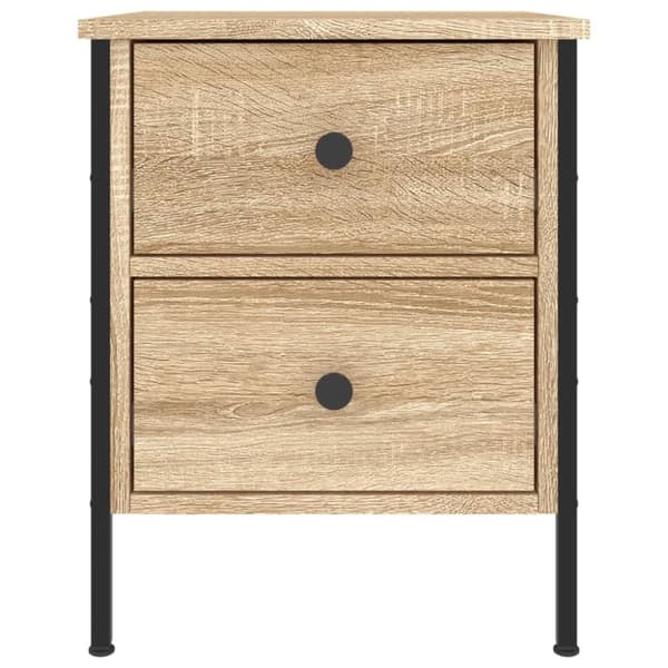 Sängbord sonoma-ek 40x42x50 cm konstruerat trä - Sängbord - Nattduksbord - Home & Living