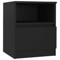 Miniatyrbillede 3 af 9: Sengeskab 40x40x50 cm konstrueret træ sort - Sengebord - Sengeborde - Home & Living