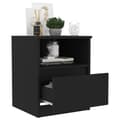 Miniatyrbillede 7 af 9: Sengeskab 40x40x50 cm konstrueret træ sort - Sengebord - Sengeborde - Home & Living