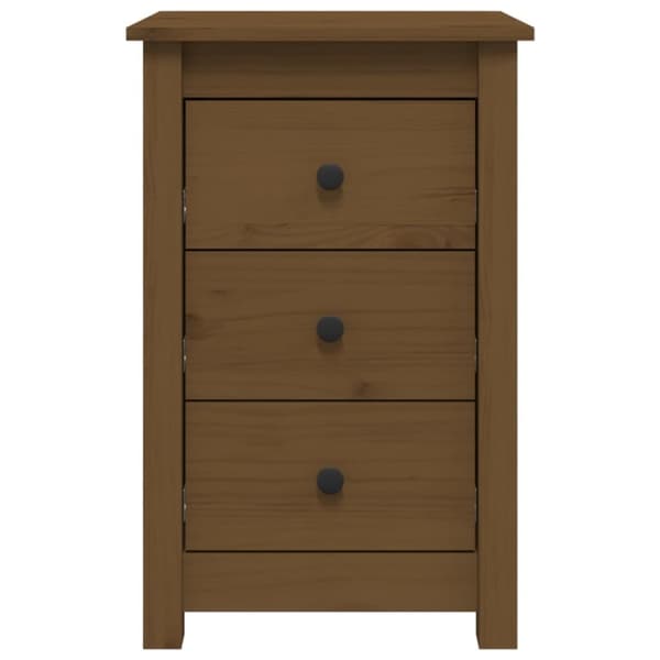 Sengeborde 2 stk. 40x35x61,5cm massivt fyrretræ gyldenbrun - Sengebord - Sengeborde - Home & Living