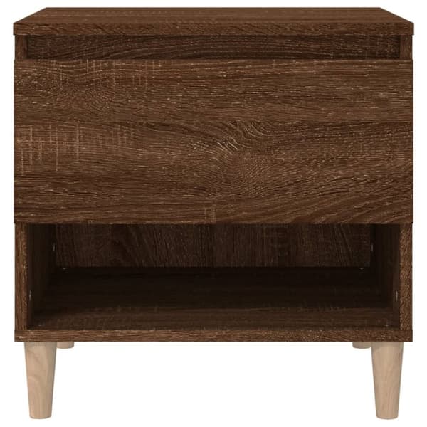 Sängbord 2 st brun ek 50x46x50 cm konstruerat trä - Sängbord - Säng Bord - Home & Living