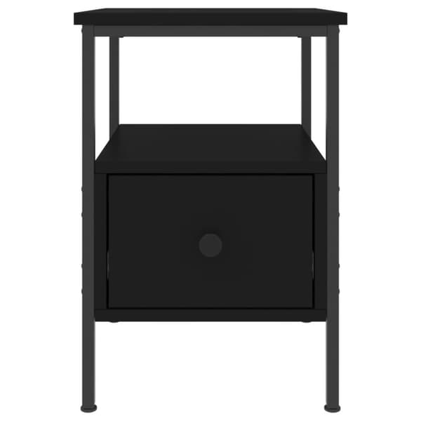 Sengebord 34x36x50 cm konstrueret træ sort - Sengebord - Sengeborde - Home & Living