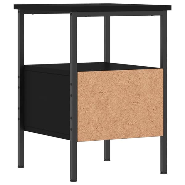 Sengebord 34x36x50 cm konstrueret træ sort - Sengebord - Sengeborde - Home & Living