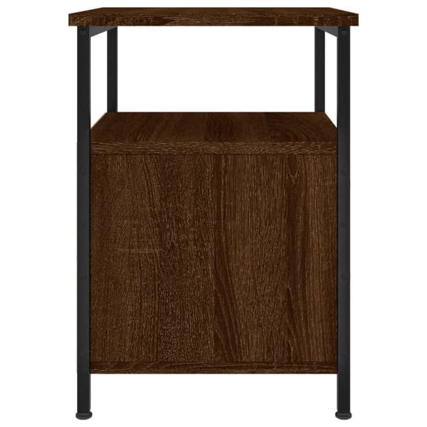 Yöpöydät 2 kpl ruskea tammi 34x35,5x50 cm tekninen puu - Yöpöytä - Yöpöydät - Home & Living