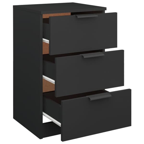 Sängbord 2 st svart 40x36x65 cm - Sängbord - Nattduksbord - Home & Living