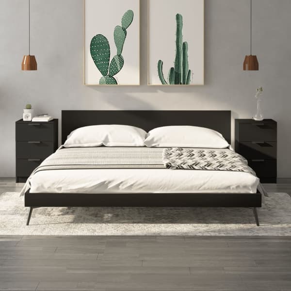 Sängbord 2 st svart 40x36x65 cm - Sängbord - Nattduksbord - Home & Living