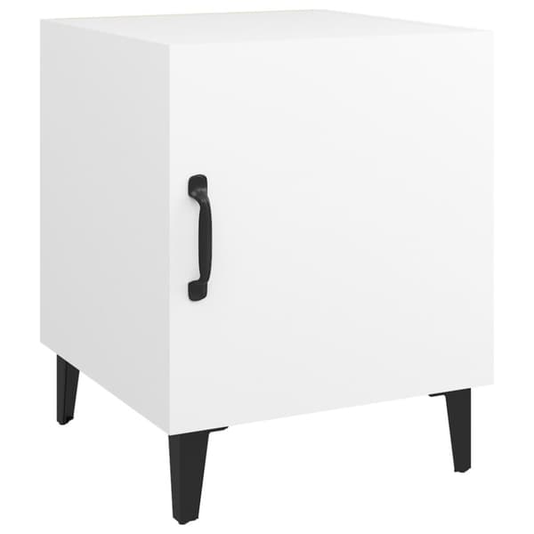 Sengeborde 2 stk. Konstrueret træ hvid - Sengebord - Sengeborde - Home & Living