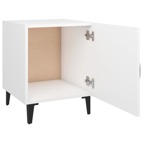Sengeborde 2 stk. Konstrueret træ hvid - Sengebord - Sengeborde - Home & Living