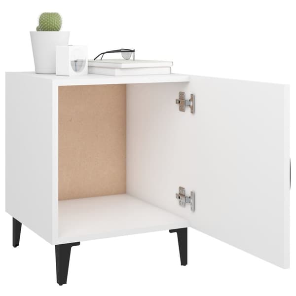 Sengeborde 2 stk. Konstrueret træ hvid - Sengebord - Sengeborde - Home & Living