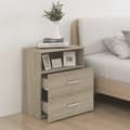 Miniatyrbillede 4 af 11: Sengeskabe 2 stk. 50x32x60 cm sonoma-eg - Sengeskab - Sengeskabe - Home & Living