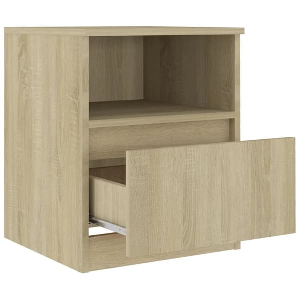 Sengebord 40x40x50 cm konstrueret træ sonoma-eg - Sengebord - Sengeborde - Home & Living
