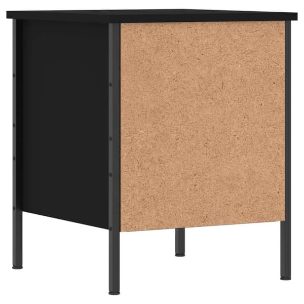 Sengebord 40x42x50 cm konstrueret træ sort - Sengebord - Sengeborde - Home & Living