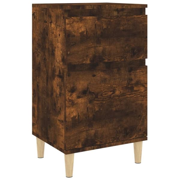 Sengebord 40x35x70 cm røget egetræsfarve - Sengebord - Sengeborde - Home & Living