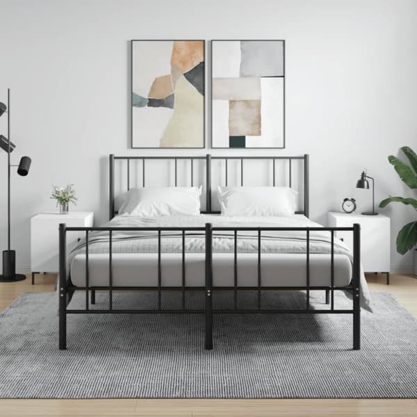 Yöpöydät 2 kpl valkoinen 40x40x50 cm tekninen puu - Yöpöytä - Yöpöydät - Home & Living